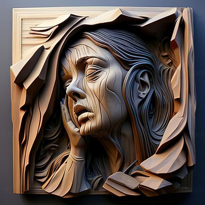 3D модель Грейс Механ Де Віто, американська художниця (STL)